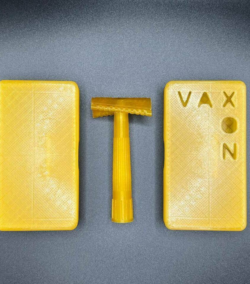 косорез VAXON косорез для бритья Слант феникс прозрачный желтый