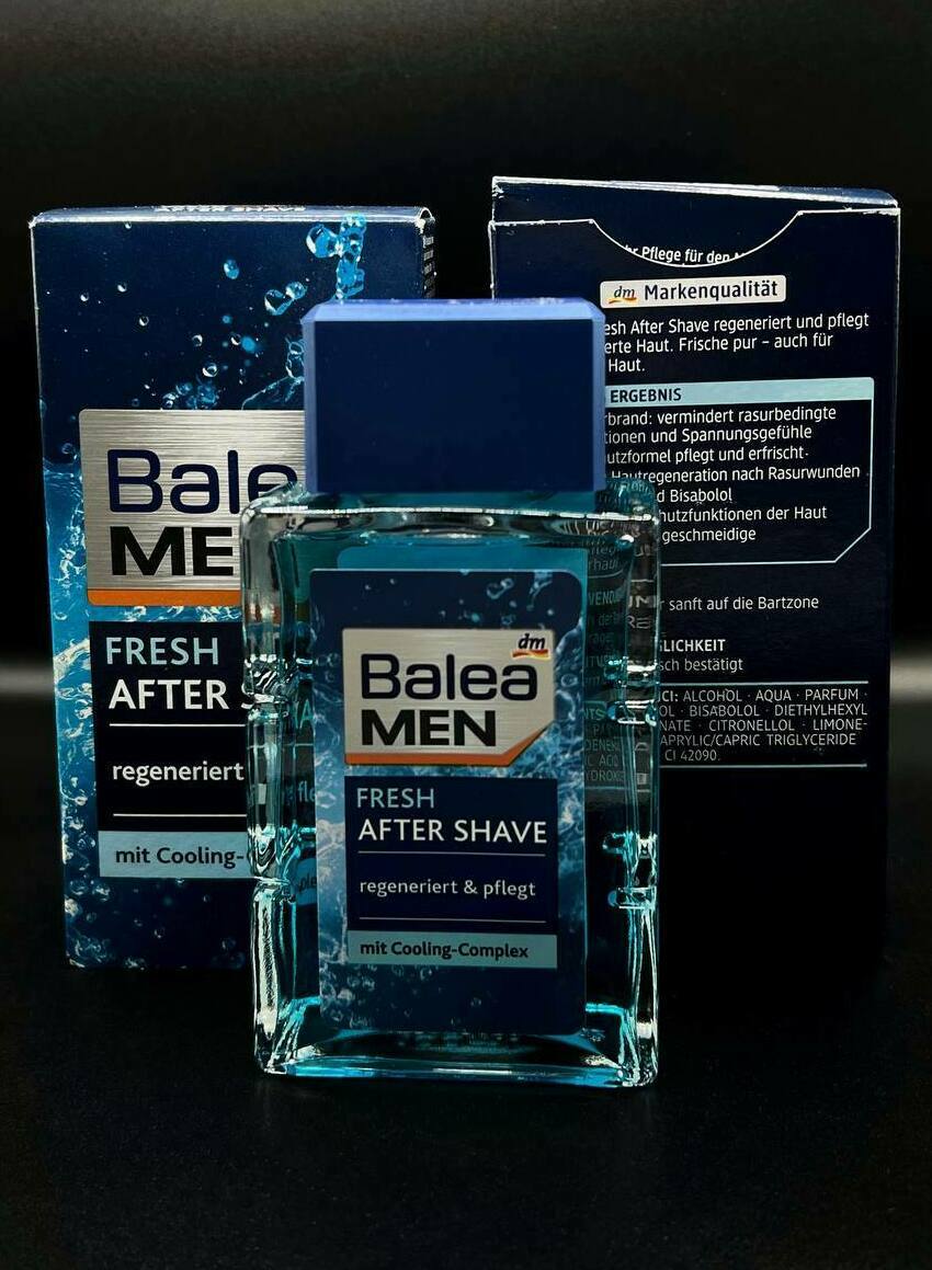 Balea MEN fresh after shave Лосьон после бритья с пантенолом и бисабололом, 100 мл 