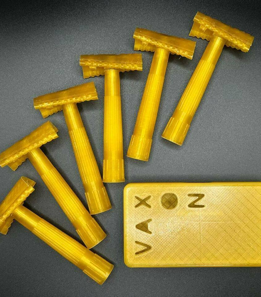 косорез VAXON косорез для бритья Слант феникс прозрачный желтый